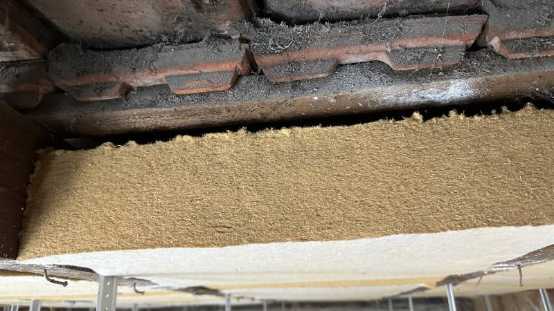 Isolation des rampants sous toiture avec une isolation naturel Fibre de bois a Strasbourg Koenigshoffen